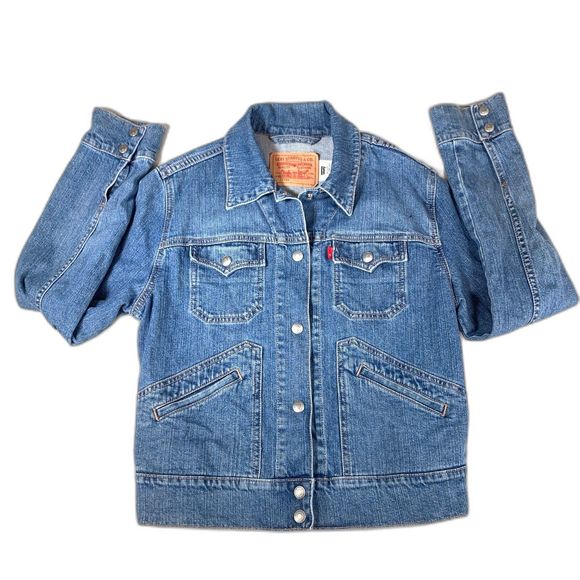 Vintage Levi’s snap button denim jacket 77755 Hong Kong - Picture 1 of 9